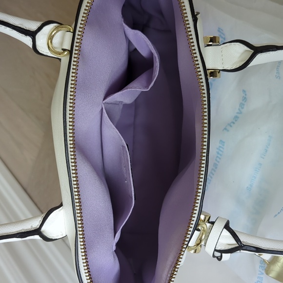 Samantha Thavasa Zippered Handbag - White/lavender - Picture 7 of 8